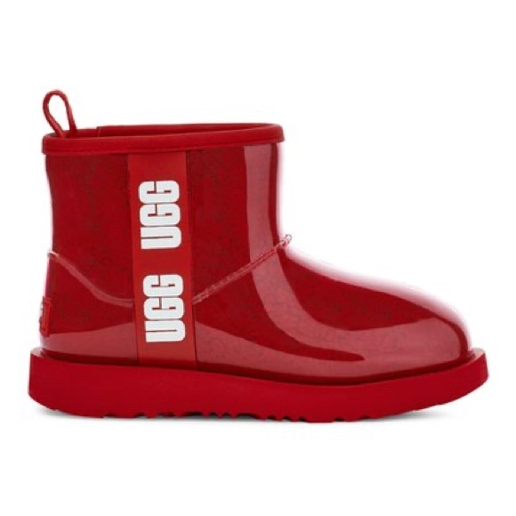 HOST PICK 💞💞💞💞💞Sz 7 Samba Red Classic Clear Mini Boot - Women ugg - Picture 2 of 3